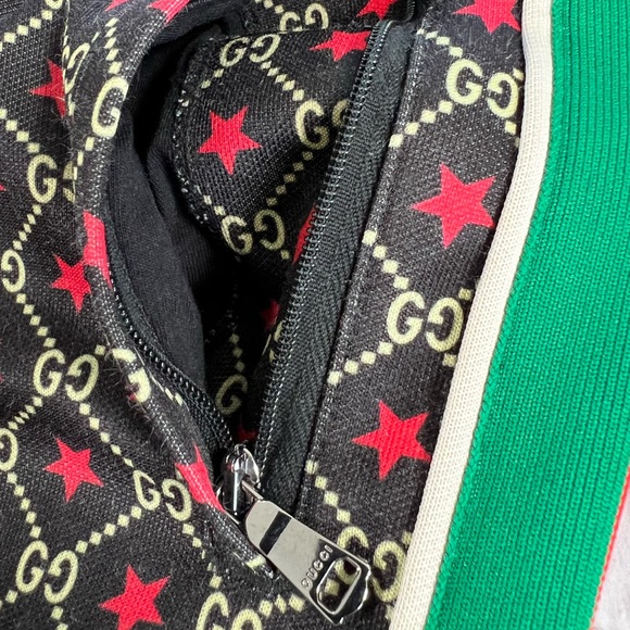 🛑SOLD🛑🎖GUCCI GG STAR PRINT TECHNICAL JERSEY PANTS🎖 - Picture 7 of 11